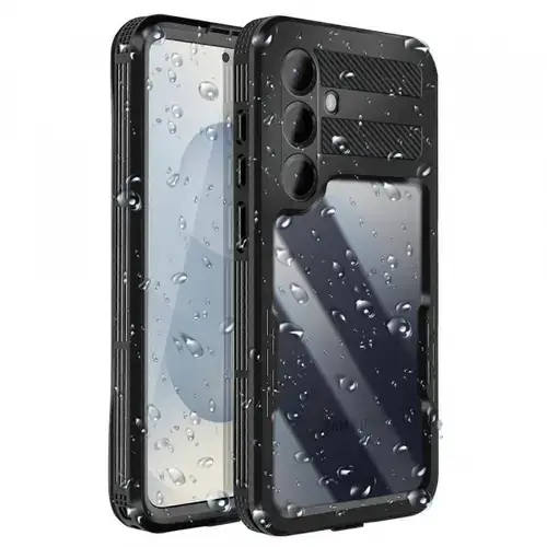 Husa Waterproof pentru Samsung Galaxy S26 Plus, ShellBox, Neagra