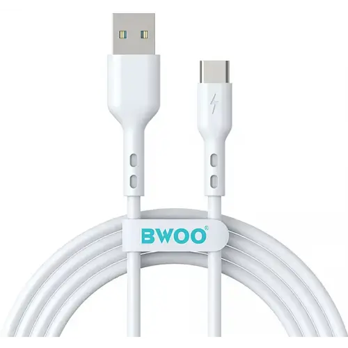 Cablu date BWOO BO-X172C, USB - USB-C, 60W, 1m (Alb)