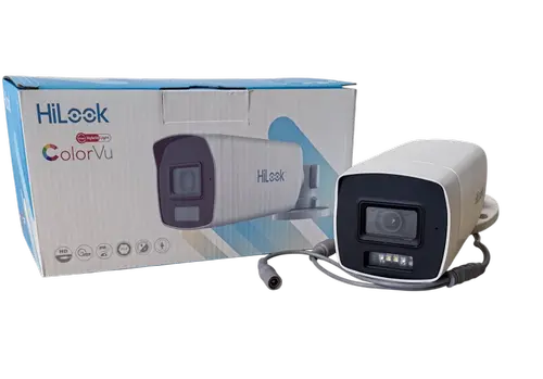 Camera supraveghere exterior Hikvision HiLook Smart Hybrid Light ColorVu THC-B229-LS, 2 MP, 2.8 mm, IR/lumina alba 40 m, microfon