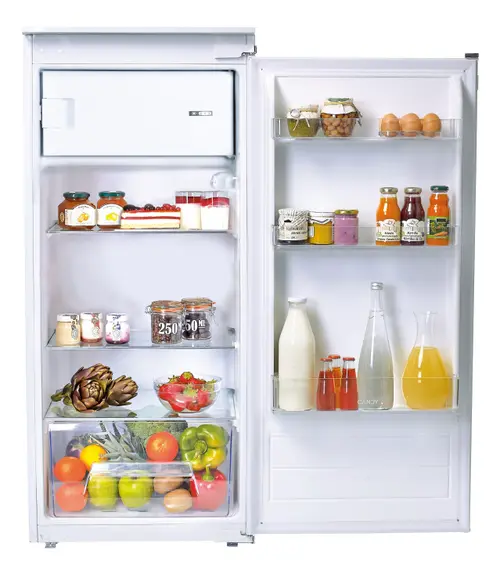 Frigider cu 2 usi incorporabil CANDY Krio Suite CIO 225 EE/N, 179 l, Clasa E, Lumina LED, H 122.1 cm (Alb)