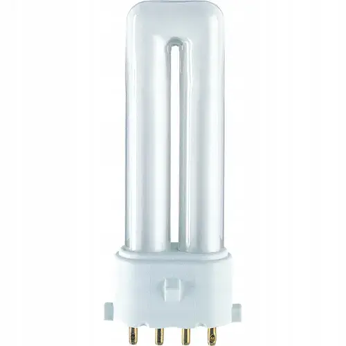 Lampa fluorescenta, Osram Dulux S/E, 2G7, 7W, 400lm, 3000K, Dimabil, Alb cald