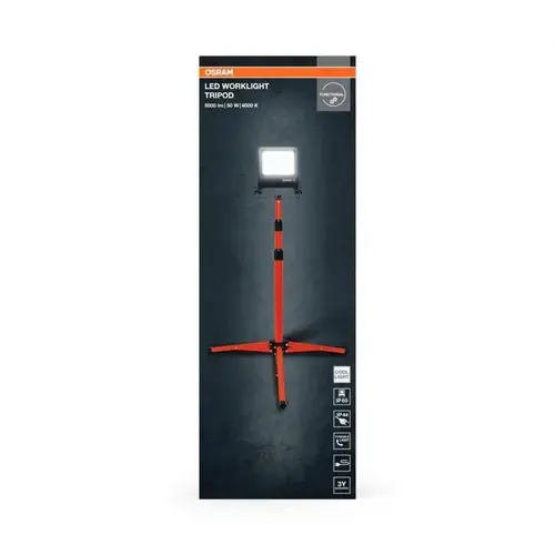 Lampa de lucru LED 1x50W, Osram, tripied, protectie IP65, inaltime maxima 1.8m