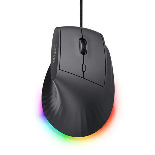 Mouse de gaming Trust GXT 145 Rexxa, ergonomic, iluminat, 12800DPI, USB, Negru