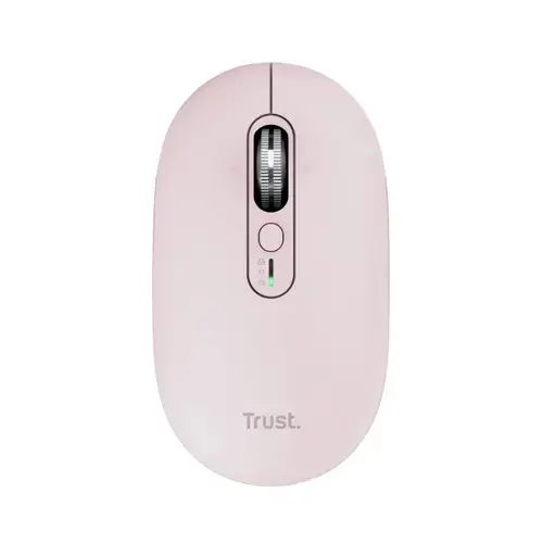Mouse wireless Trust Seron Hyperscroll, rezolutie maxima 3200 DPI, Roz