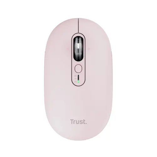 Mouse wireless Trust Seron Hyperscroll, rezolutie maxima 3200 DPI, Roz