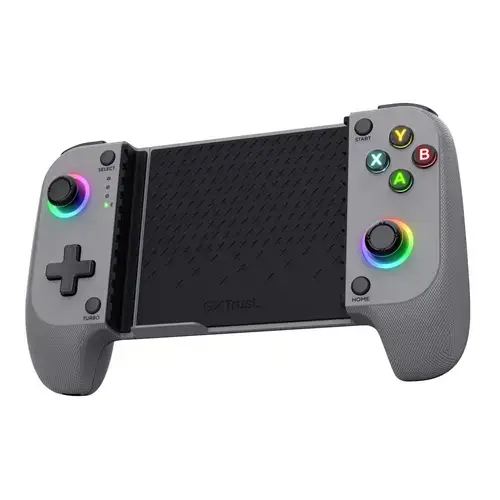 Controler de jocuri wireless Trust GXT 735G Mylox, USB Type-C/Bluetooth, joystick analog, pentru Android/iOS, Gri