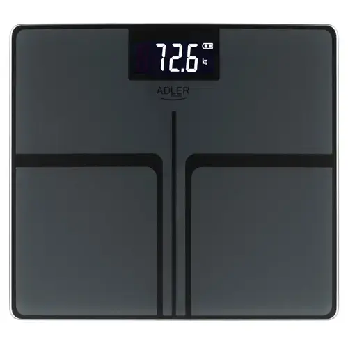 Cantar de bucatarie Adler AD 8194s, USB-C, max 180 kg, 100 g Diviziune, Display LCD (Negru)