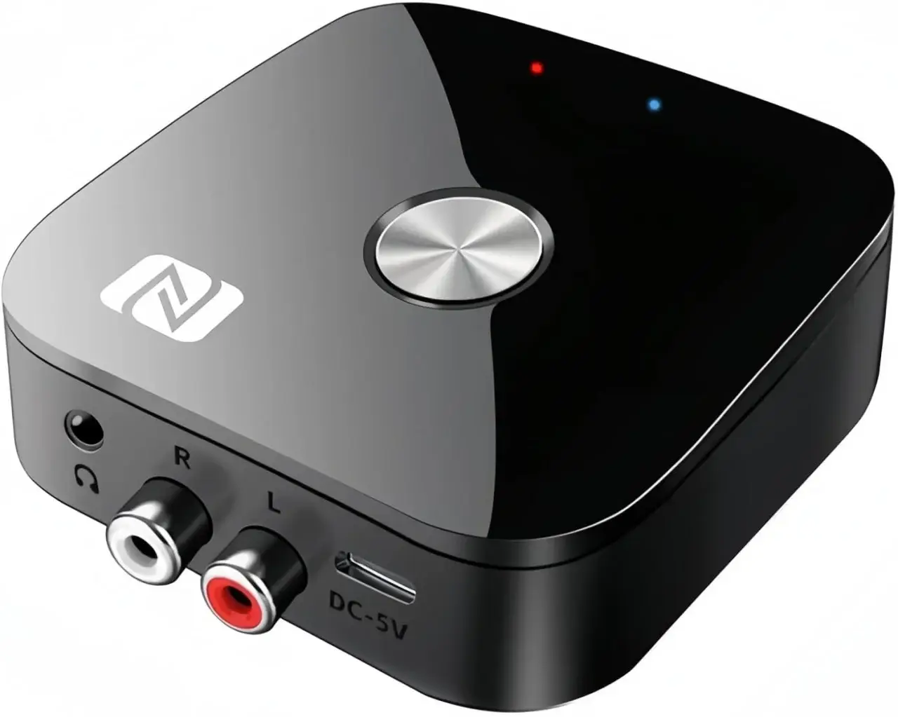 Receptor Receiver Audio Bluetooth Techstar T68, BT 5.3, NFC, RCA L/R + AUX 3.5mm, USB U-Disk, Telecomanda IR, HiFi, 10m, Negru
