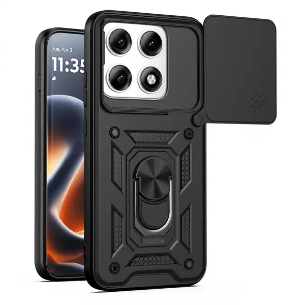 Husa pentru Motorola Edge 70 Pro, Techsuit, CamShield, Neagra