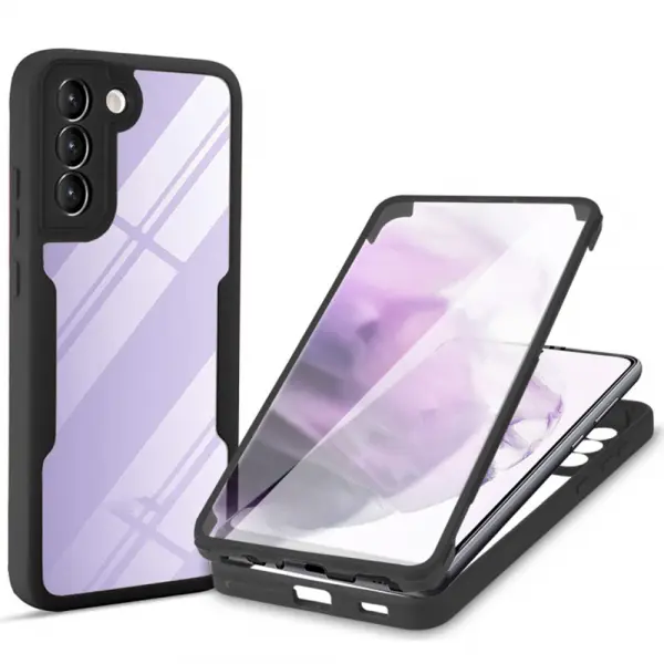 Husa pentru Samsung Galaxy S21 FE 5G G990, Techsuit, ColorVerse 360, Neagra