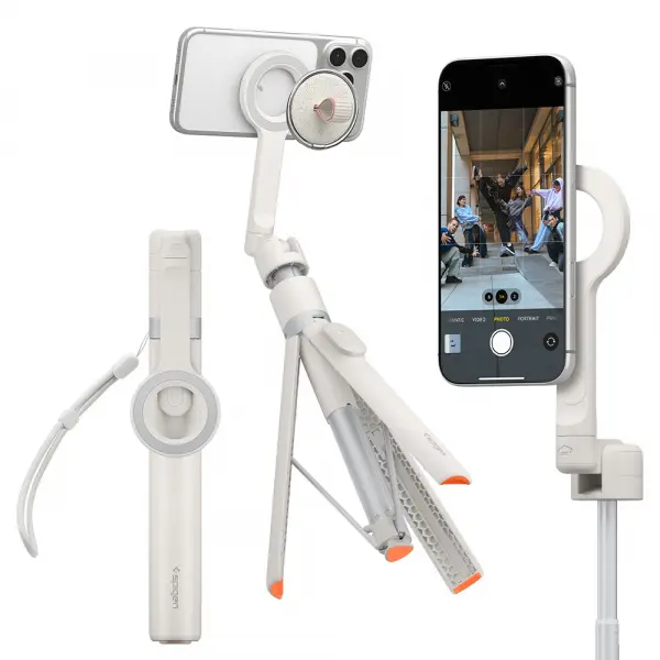 Selfie Stick Bluetooth Spigen S582W, Universal, Bej AMP11373