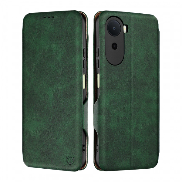Husa pentru Xiaomi Redmi A7 Pro 4G, Techsuit, Safe Wallet Plus, Verde