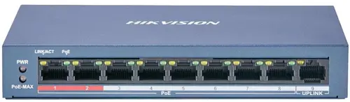Switch Hikvision DS-3E0109P-E/M(B), 8 Porturi