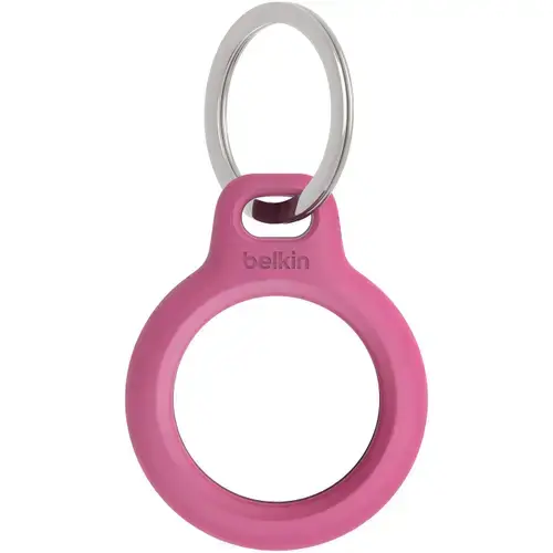 Suport securizat Belkin cu inel pentru AirTag Apple, Roz