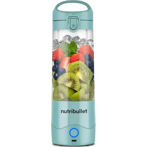 Blender portabil NUTRIBULLET NBP003LBL, 0.475l, 1 treapta viteza, USB-C (Albastru deschis)
