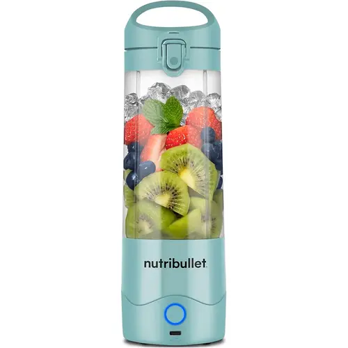 Blender portabil NUTRIBULLET NBP003LBL, 0.475l, 1 treapta viteza, USB-C (Albastru deschis)