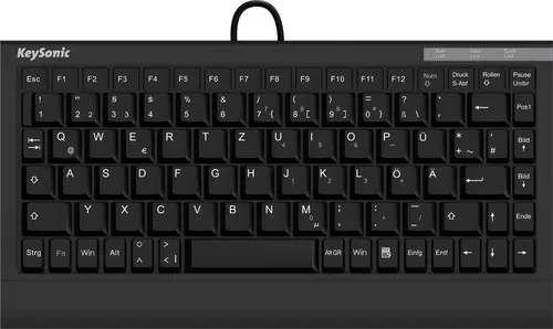 Tastatura KeySonic ACK-595C+ (US), USB, Layout US (Negru)
