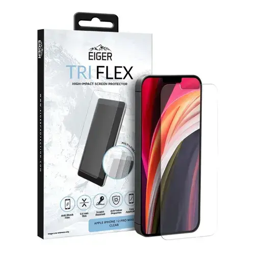 Folie Sticla Eiger Clear Tri Flex EGSP00632 pentru iPhone 11 Pro Max / Xs Max, 0.4 mm, 5H (Transparent)
