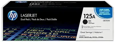 Toner  HP CB540AD (Negru) - Pachet dublu