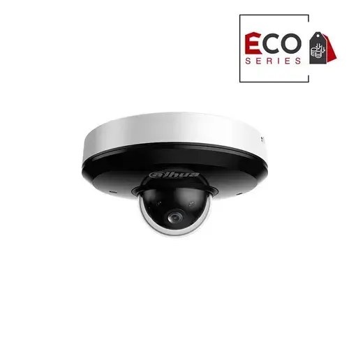 Camera supraveghere IP Speed Dome PTZ Dahua Eco Series WizSense Starlight SD1A404DB-GNY, 4MP, 2.8 - 12mm, IR 20m, 4x, slot card, microfon, detectie faciala, PoE