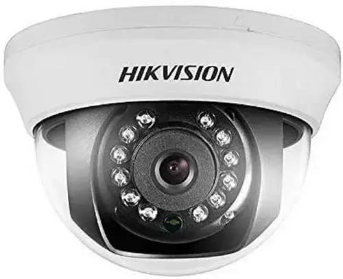 Camera Supraveghere Video Hikvision Turbo HD dome DS-2CE56H0T-IRMMFC, 5MP, 2560 × 1944@20fps, 2.8mm (Alb)