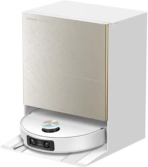 Aspirator robot Dreame X60 Ultra, 35.000 Pa, Autonomie 145 minute, Recipient praf 220 ml, Rezervor apa 80 ml, Auto-curatare, OmniSight, Navigatie VersaLift (Alb)