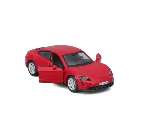 Masinuta metalica Maisto Speed Icons Porsche Taycan Turbo S, scara 1 la 64 (Rosu)