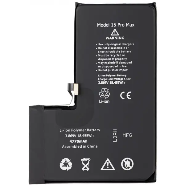 Acumulator Apple iPhone 15 Pro Max, High Capacity