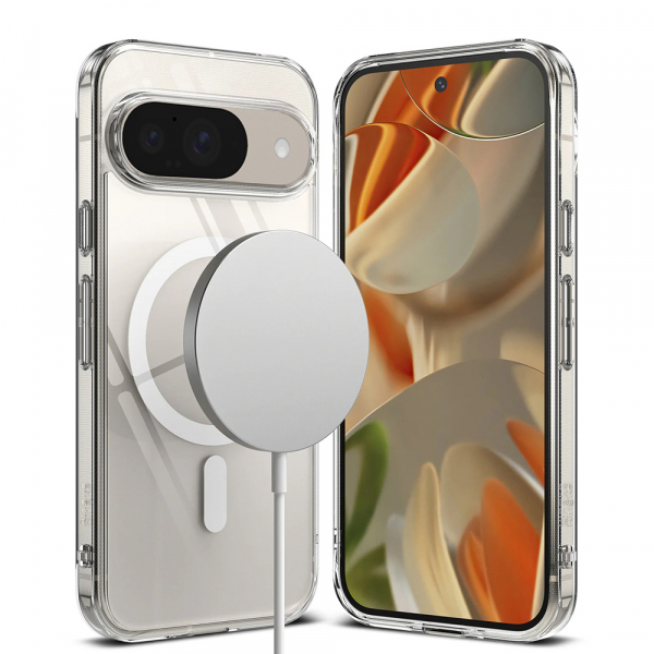 Husa MagSafe pentru Google Pixel 9 / 9 Pro, Ringke, Fusion, Transparenta