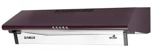 Hota Samus SM62M ECO+, 94 W, 2 Motoare, 380.8 m3/h, 60 cm, Filtru metalic dublu-caseta (Maro)
