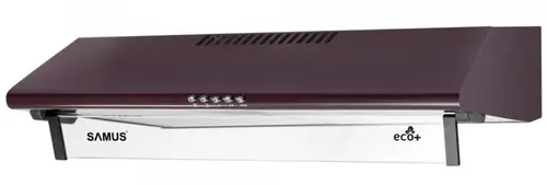 Hota Samus SM62M ECO+, 94 W, 2 Motoare, 380.8 m3/h, 60 cm, Filtru metalic dublu-caseta (Maro)