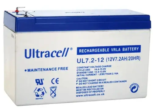 Baterie UPS Ultracell UL7.2-12, 12V, 7.2 Ah