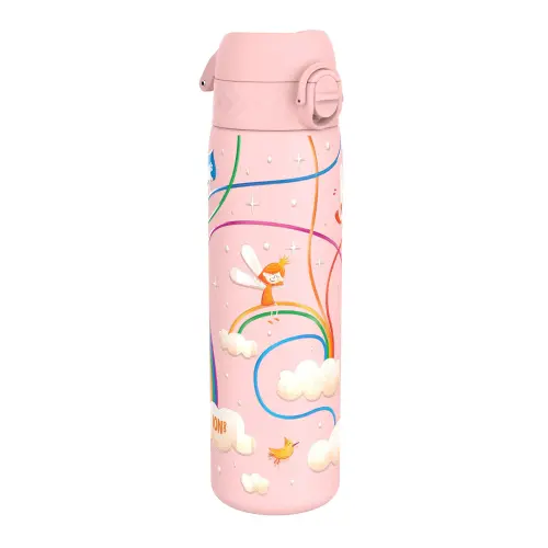 Sticla apa pentru copii Slim Ion8, inox, 600ml, Roz