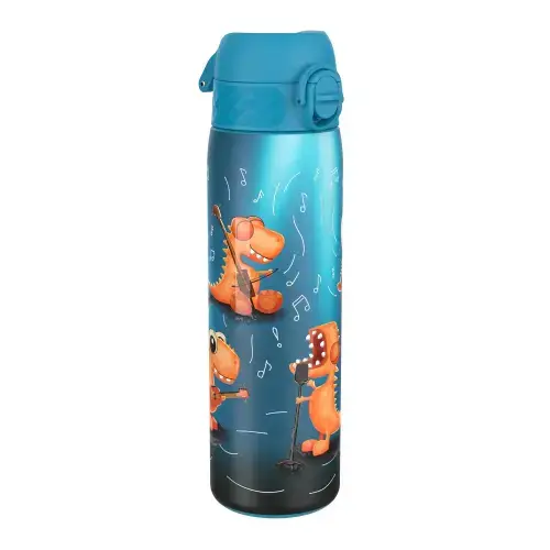Sticla apa pentru copii Ion8 Dino Band  Slim, inox, 600ml