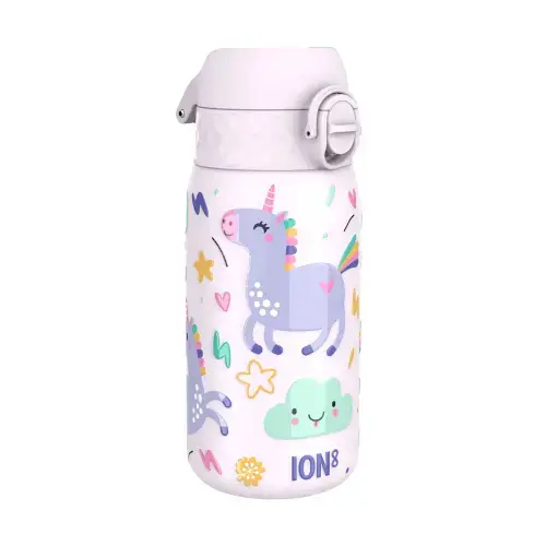 Sticla apa pentru copii, inox, 400ml, Unicorns - Ion8