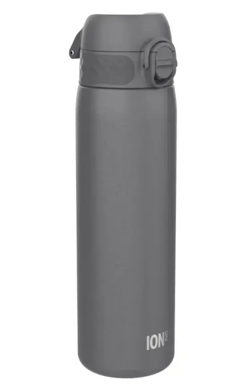 Sticla apa Slim, inox, 600ml, Ion8, Gri