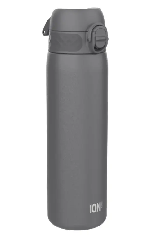 Sticla apa Slim, inox, 600ml, Ion8, Gri