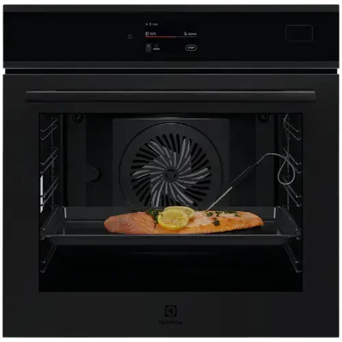 Cuptor incorporabil Electrolux EOB9S3XT, 70 l, Conectivitate WI-FI, TFT Activ (Supex4), 139 de programe predefinite, Senzor gatire, Grill, Control touch, Ghidaj telescopic pe 1 nivel, Clasa eficienta energetica A++ (Negru mat)