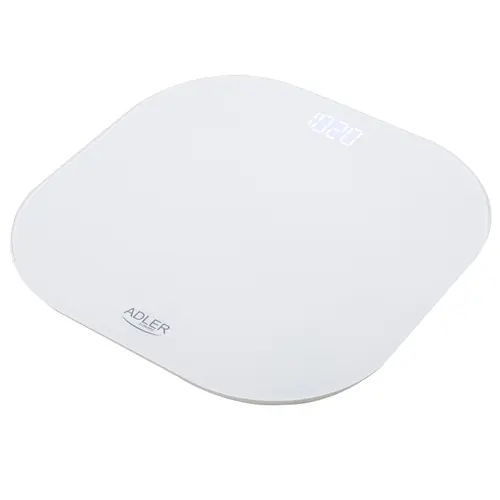 Cantar de baie Adler AD 8188, max 180 kg, Precizie 100g, Afisaj LED, Picioare antiderapante (Alb)