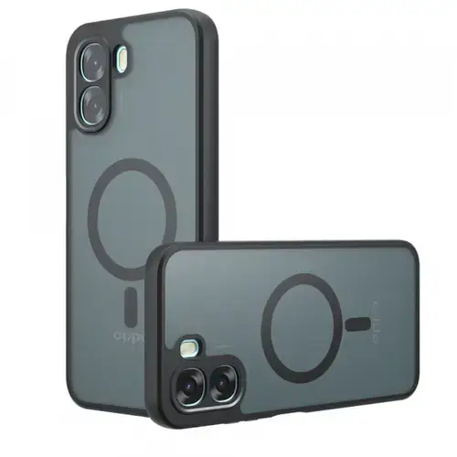 Husa MagSafe pentru Oppo A6k 4G / A6x 4G / A6x, Techsuit, PureFrost, Neagra Satinata