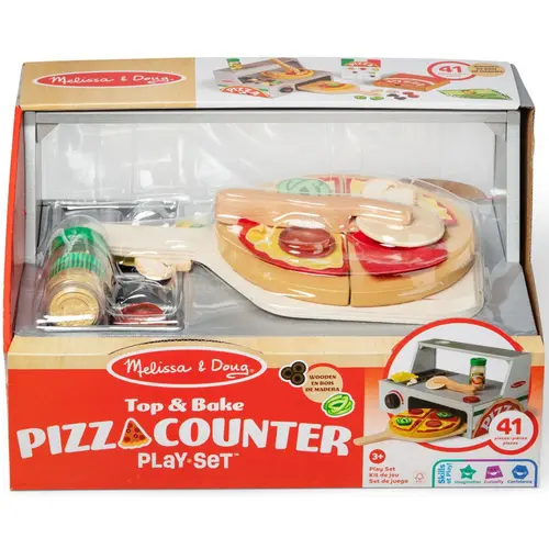 Set de joaca Melissa & Doug - Top & Bake, Masa de facut pizza