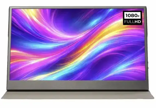 Monitor Portabil IPS LED Denver 15.6inch PMO-15604 Full HD (1920 x 1080), 60Hz, 1xMini HDMI, 2xUSB-C (Gri)