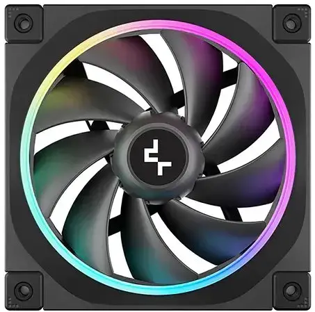 Ventilator DeepCool FL12 R-FL12-BKAPN1-G, 120mm, ARGB, 4-pin PWM, 2150 RPM (Negru)