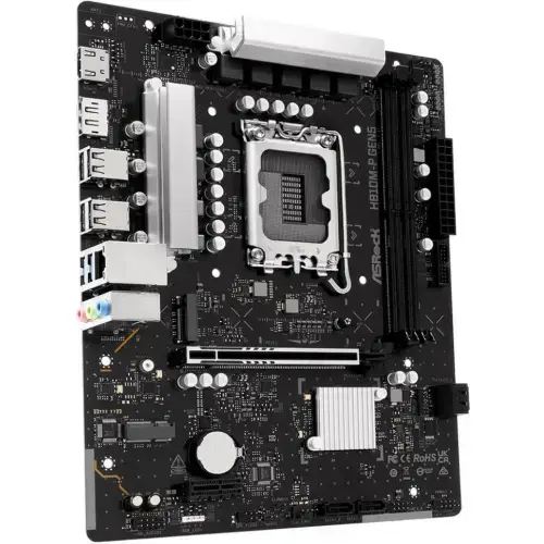 Placa de baza ASRock H810M-P GEN5, Intel H810, LGA 1851, mATX, DDR5