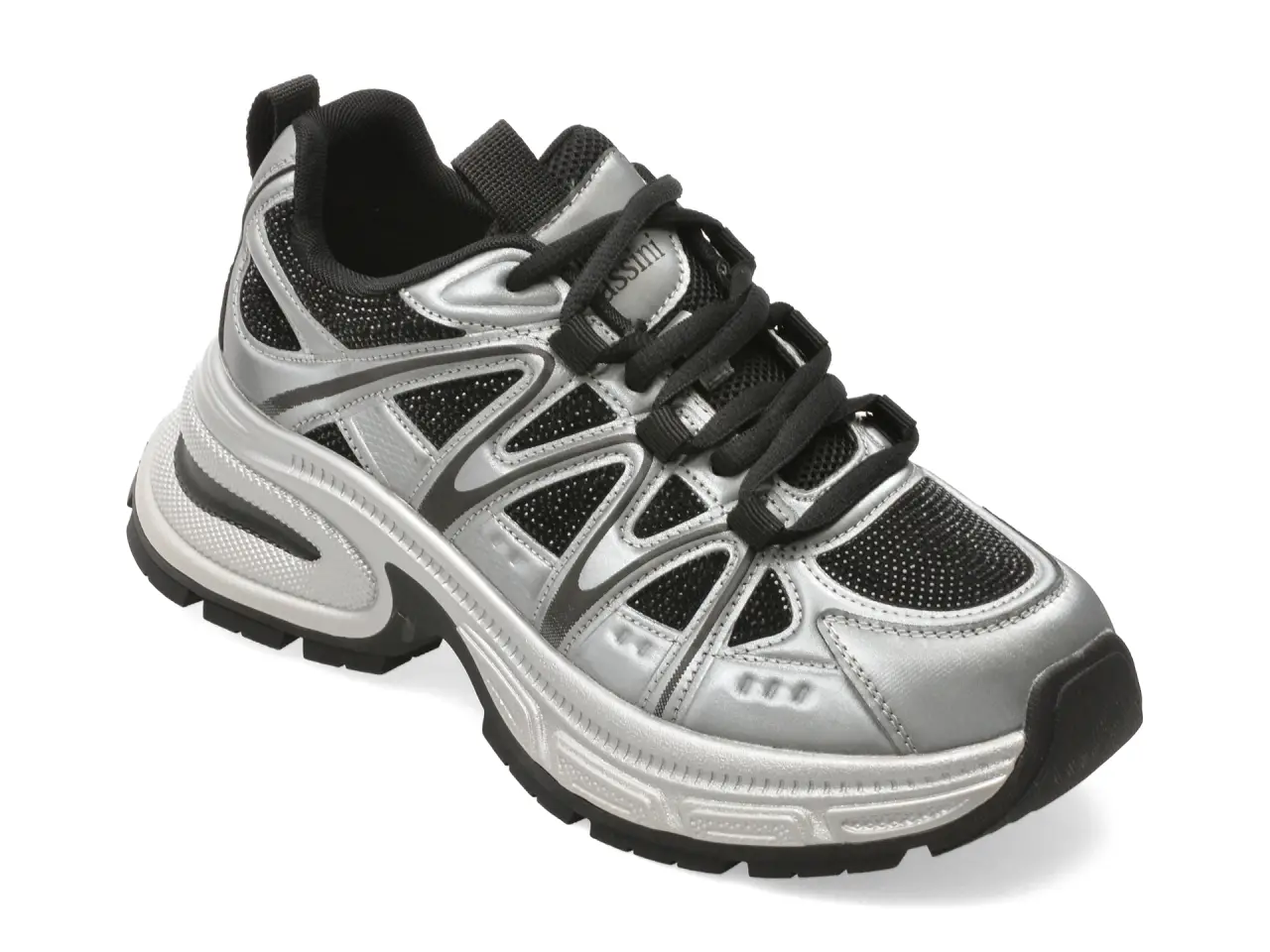 Pantofi sport FLAVIA PASSINI argintii, 2780, din material textil