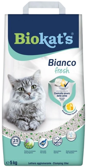 BIOKAT'S Bianco Fresh Nisip pentru pisici Hygiene Control