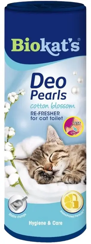 BIOKAT'S Deo Perls Cotton Blossom, perle parfumate pentru litieră 700g