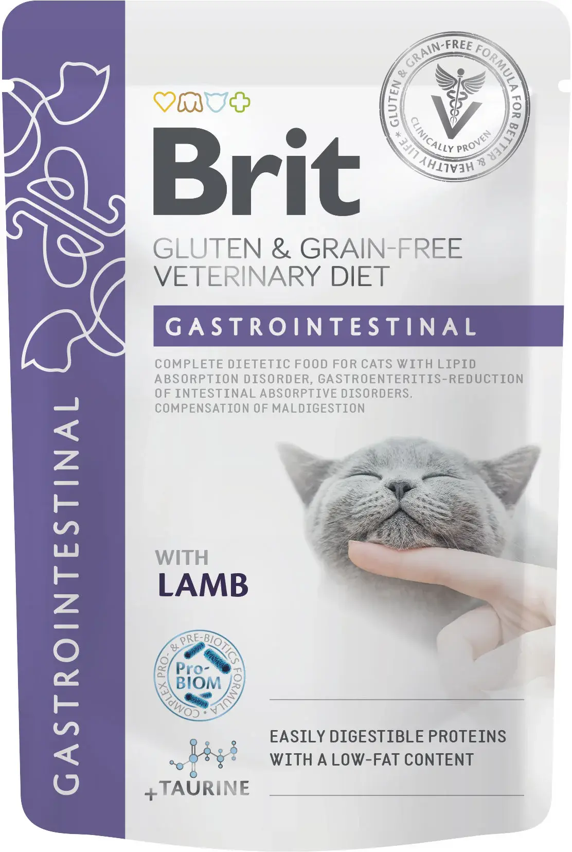 BRIT VD Gastrointestinal Plic pentru pisici, tulburări gastrointestinale 85g