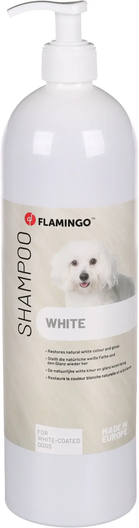 FLAMINGO Şampon pentru câini cu blană albă