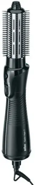 ​Perie rotativa cu aer cald Braun Satin Hair 7 AS720, 700W, Tehnologie IONTEC, 2 accesorii (Negru)​